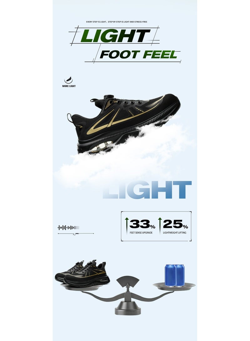 Men's and women's steel-toed safety shoes, hooded industrial safety sneakers, men's work shoes, breathable and comfortable non-slip industrial boots - Image 5