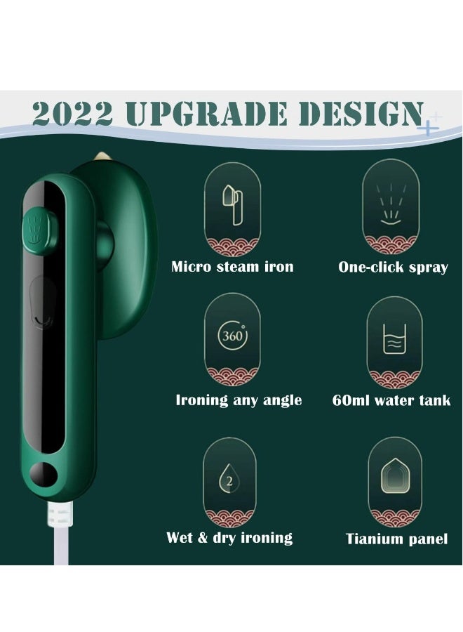 مكواة بخارية محمولة للسفر، مكواة بخارية دقيقة متعددة الوظائف تدعم الكي الجاف والرطب، مناسبة للاستخدام في المنزل والسفر والكلية - Image 4