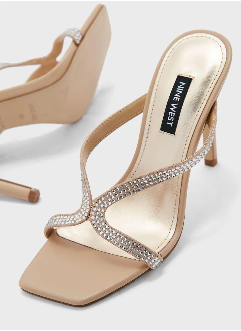 NINE WEST Corner Strap High Heel Sandals
