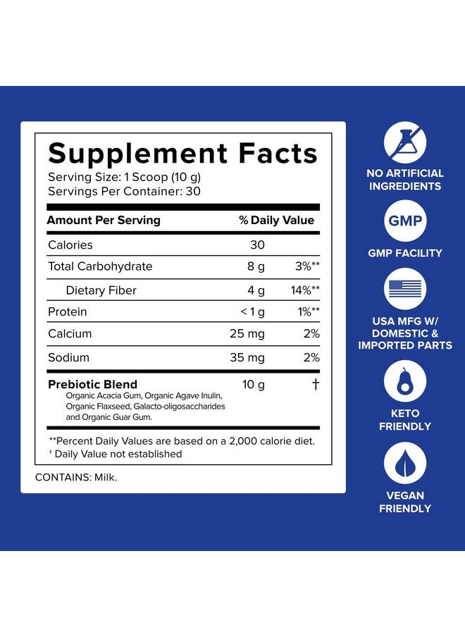 Gundry MD - ® Prebiothrive™ Prebiotic Supplement For More Comfortable Digestion Gut Health And A More Balanced Microbiome Unflavored Powder (30 Servings) - Image 1