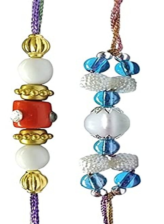 Krishna Rakhi for brother bhaiya kids designer rakhi for rakshabandhan with Glass beads fancy envoirnment eco friendly combo set - Image 2