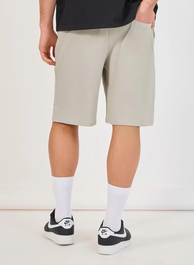 Styli Styli Essentials Print Oversized Cotton Shorts