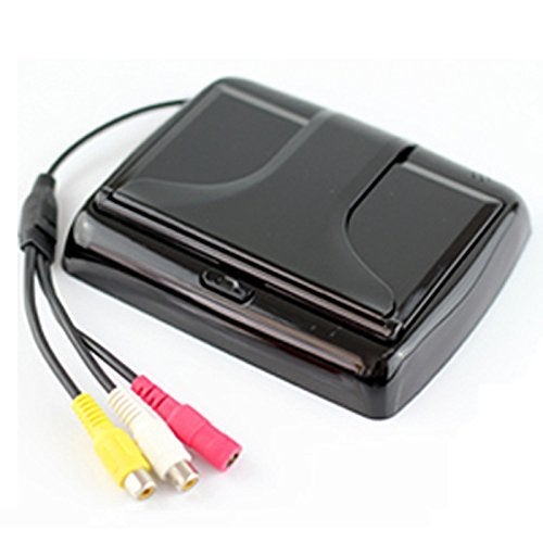 Ekylin Universal 4.3" Foldable Car Rear View Monitor with 2 RCA Channels, 12-24V Input, Auto Backup Screen for Truck, Car, DVD, and Media Player - Rear View Monitor with Dash Stand and 3M Sticker - Image 2