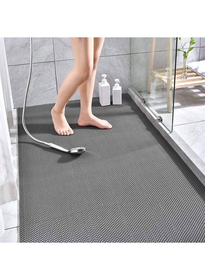 MYONE Anti-Slip Drainage Floor Mat Bath Tub Shower Mat 90x 60cm Soft TPE Bathroom Shower Floor Mat Shower Mat Suction Cup Non-slip Bathroom Bathtub Mat Suitable for Drain Holes in Bathroom Kitchen Swimming Pool Wet Areas - Image 1