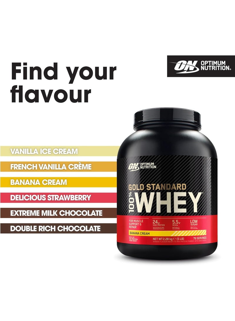 ON 100% Gold Std Whey 5lb Banana - Image 5