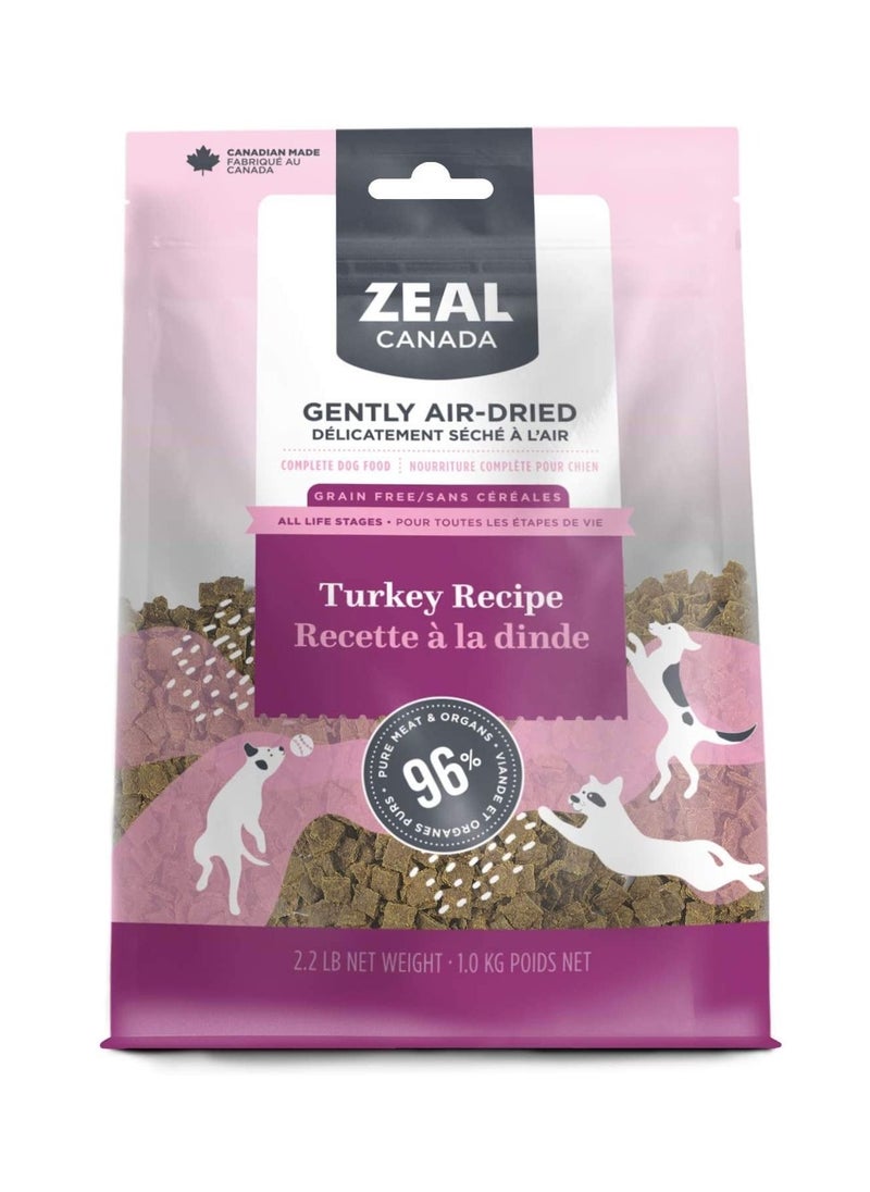 zeal - Gently Air Dried Turkey Recipe Dry Food for Dogs 1Kg - Image 1