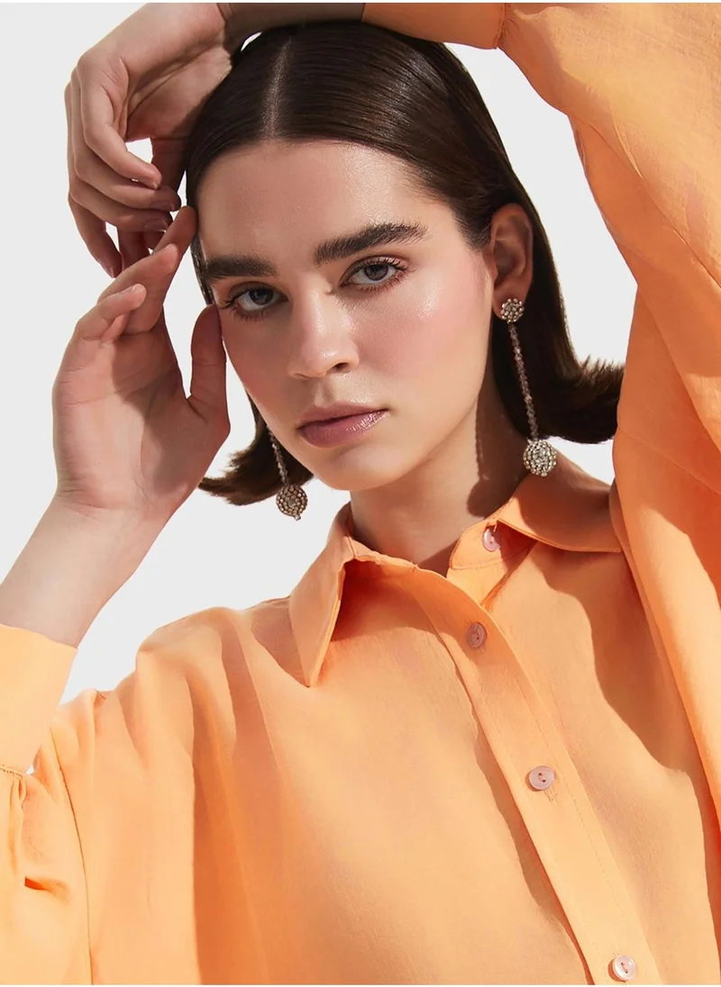 جون Tensel  Button Down Shirt