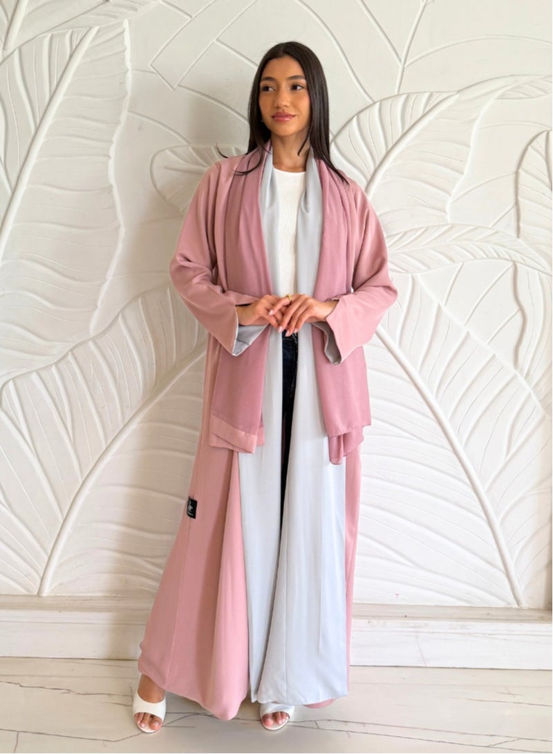JAMEELA Reversible Two-Tone Abaya - Image 3