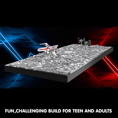 TG BLOCKS Star Trench 3D Wars Run Wall Art Craft Kit, Micro Brick Framed, Creative Activity Hobbies for Teens and Adults, DIY Home, Office Decor, Suitable for Kids 8+ - Image 4