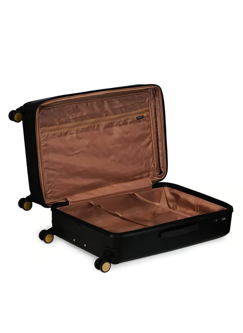 DKNY ECHO Hardside Luggage on Wheels for Unisex | Ultra Lightweight ABS on with Spinner Wheels 4 Color Black