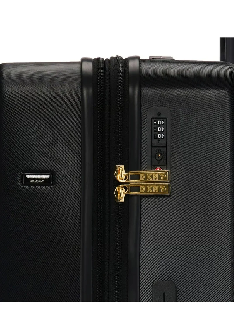 DKNY ECHO Hardside Luggage on Wheels for Unisex | Ultra Lightweight ABS on with Spinner Wheels 4 Color Black