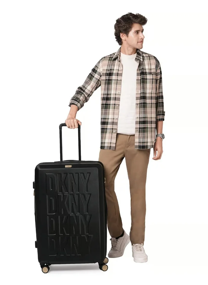 DKNY ECHO Hardside Luggage on Wheels for Unisex | Ultra Lightweight ABS on with Spinner Wheels 4 Color Black