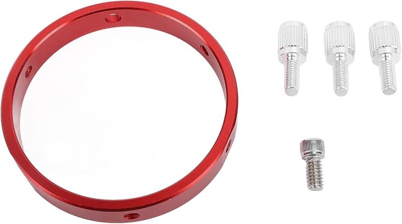 Red Aluminum Finder 80mm Guiding Enhanced Stabilizer with 6 Holes Compatible for 60 80mm Tube Diameter - Image 1