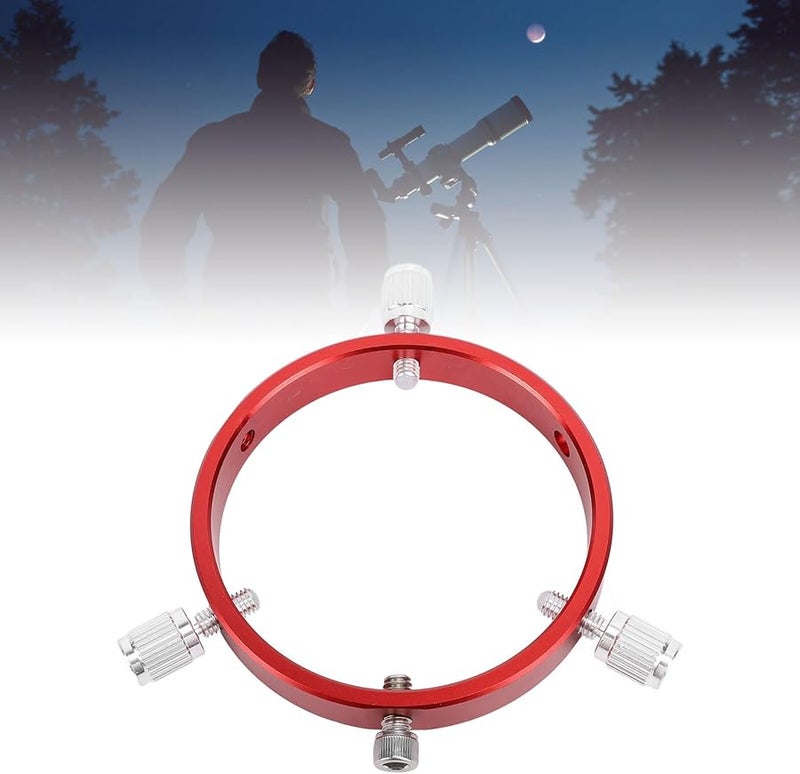 Red Aluminum Finder 80mm Guiding Enhanced Stabilizer with 6 Holes Compatible for 60 80mm Tube Diameter - Image 3