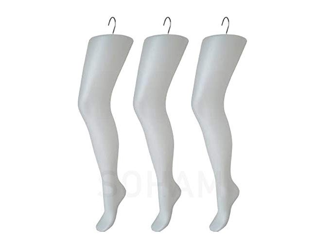 SOHAM Shree Female Leg Mannequin Dummy Display Hangers Jeans Legging Pants Socks (3, White) - Image 2