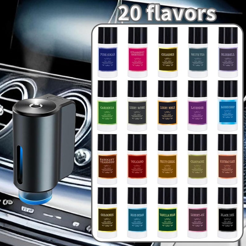 Shonoppy Car Air Freshener Refill Cologne Aromatherapy Oil 20 PCS, Eessential Oils Mixed Fragrance Set for Car Diffusers (No Diffuser Included) - Image 5