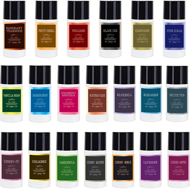 Shonoppy Car Air Freshener Refill Cologne Aromatherapy Oil 20 PCS, Eessential Oils Mixed Fragrance Set for Car Diffusers (No Diffuser Included) - Image 1