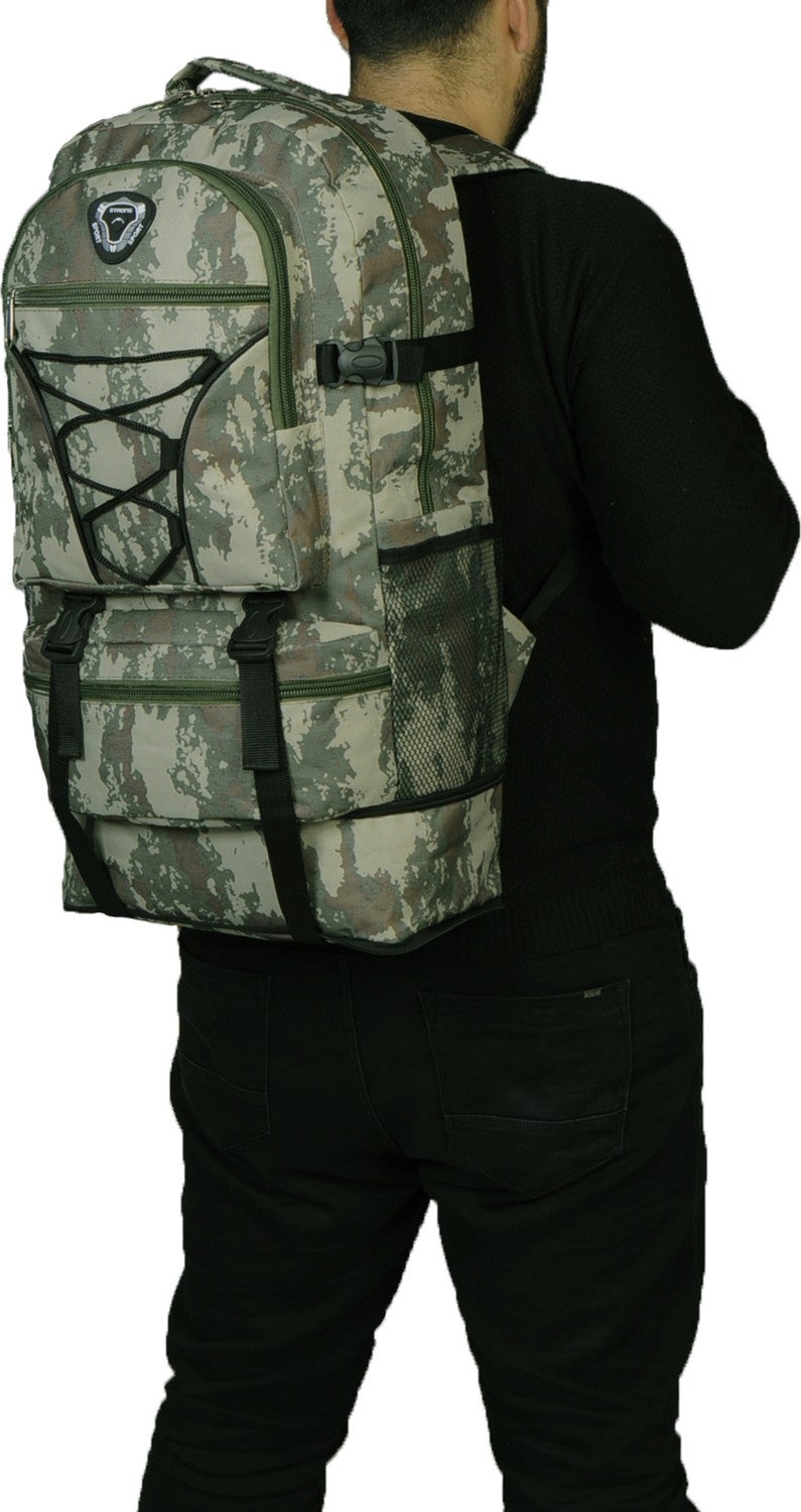Strong Bag Strong Large Size Gusseted Backpack Mountaineer Camping Backpack STR01  - Image 1