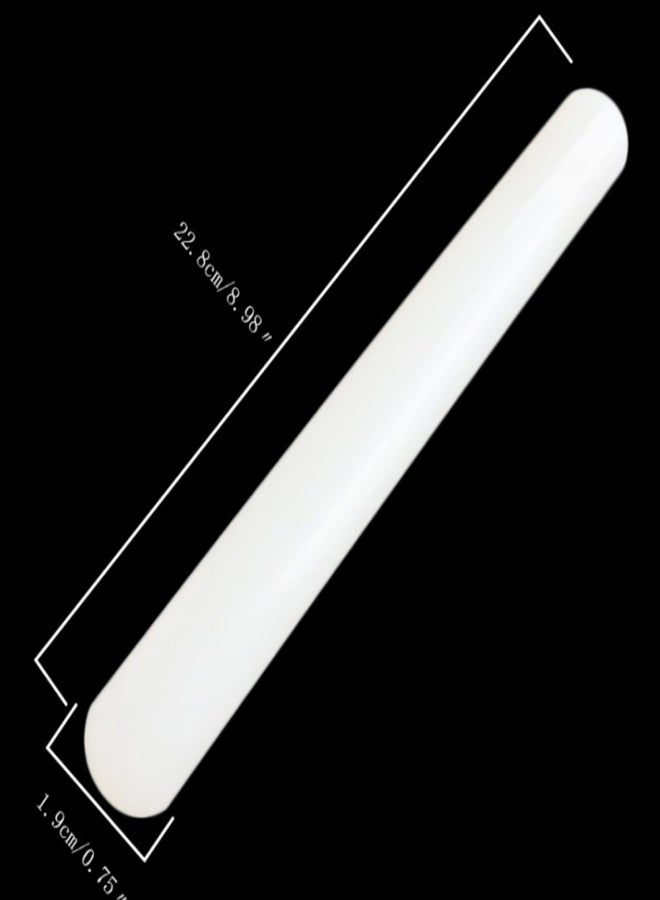 فيس مايل دبوس عجين الفوندان البلاستيكي غير اللاصق بطول 23 سم، قضيب نايلون لتزيين الكيك، أسطوانة عجين للخبز المنزلي - Image 4