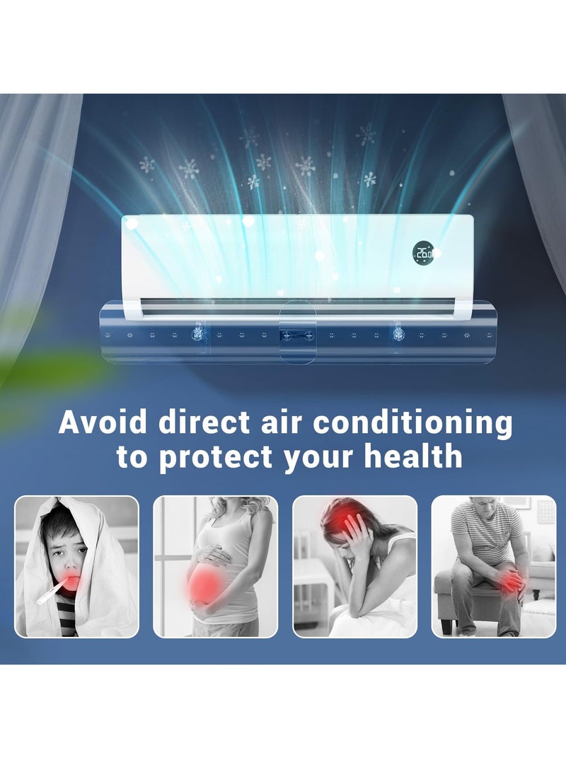 Air Conditioner Air Deflector, Adjustable Ac Air Deflector For Split Air Conditioners. Enhanced Cooling And Heating Circulation.Adjustable Length for Air Conditioning - Image 3