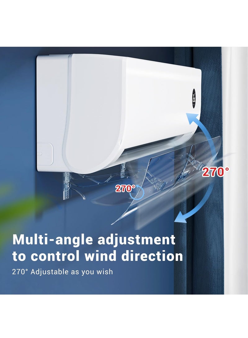 Air Conditioner Air Deflector, Adjustable Ac Air Deflector For Split Air Conditioners. Enhanced Cooling And Heating Circulation.Adjustable Length for Air Conditioning - Image 4