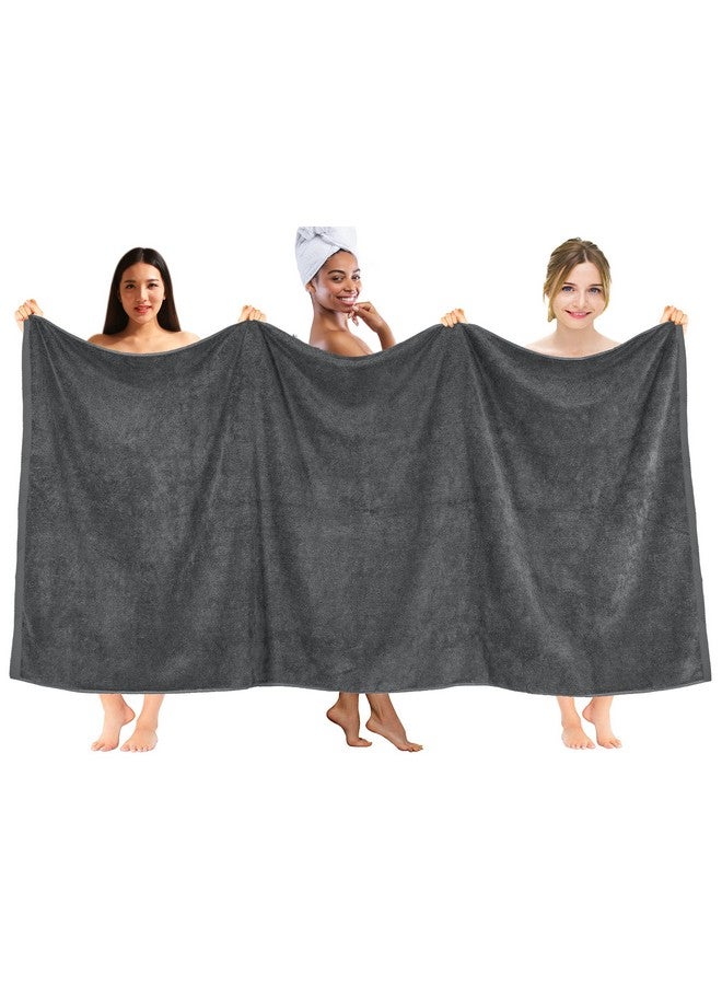 DAN RIVER 100% Cotton Premium Bath Sheets - 550 GSM (40x80 Inches) Highly Absorbent and Quick Dry Extra Large Luxury Bath Towels - Super Soft Towels for Bathroom, Hotel, Grey Pack of 1 - Image 2