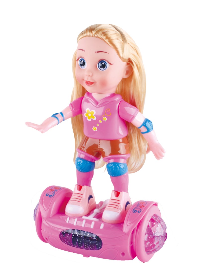 Power Joy Power Joy Leila Scooter Doll Light & Music 28cm, Battery Operated | Toy Vehicle | Gift for Kids  - Image 1