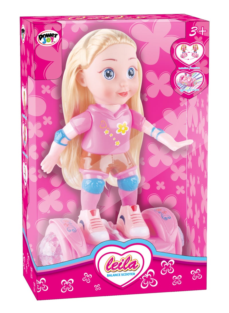 Power Joy Power Joy Leila Scooter Doll Light & Music 28cm, Battery Operated | Toy Vehicle | Gift for Kids  - Image 2