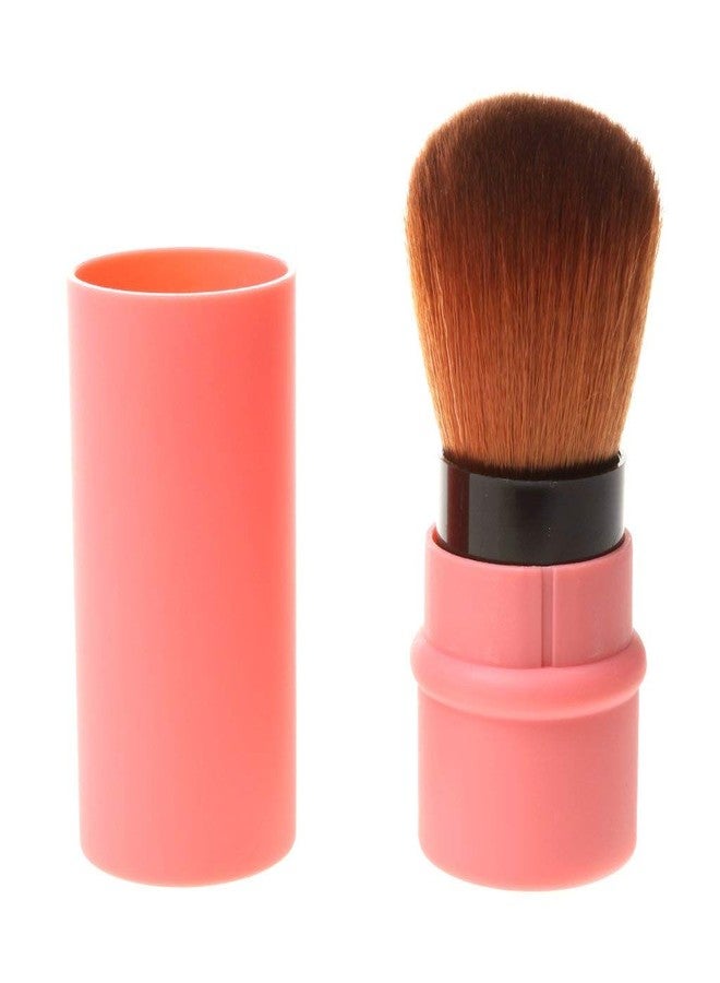 Gugzy Retractable Pro Beauty Kabuki Makeup Cosmetic Face Powder Foundation Blush Brush (Pink) - Image 1