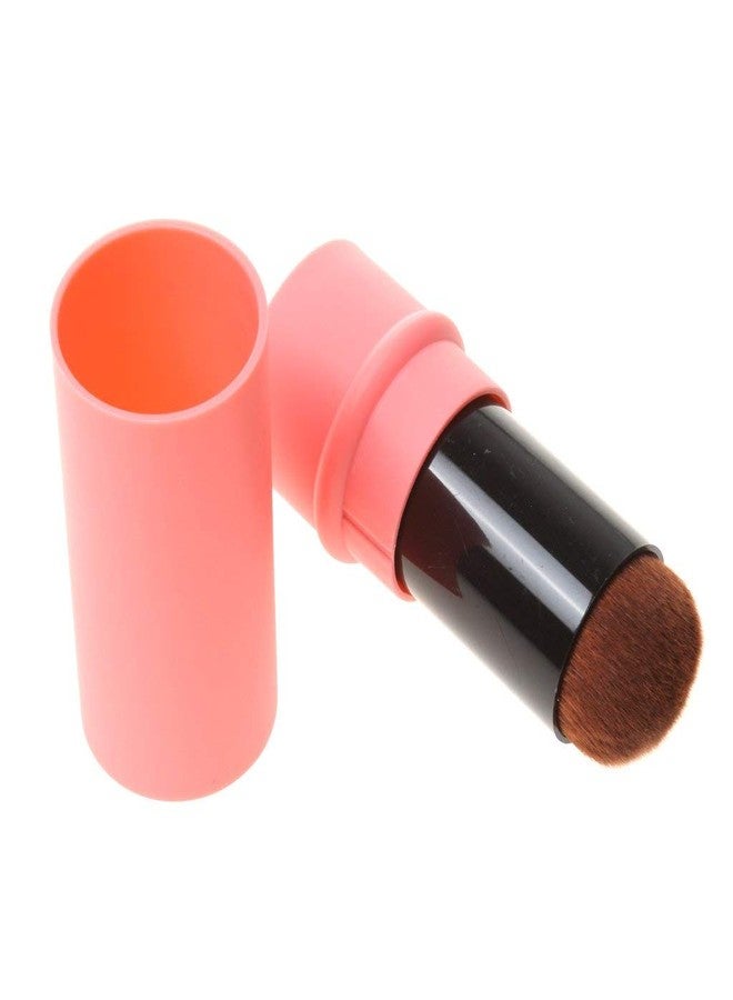 Gugzy Retractable Pro Beauty Kabuki Makeup Cosmetic Face Powder Foundation Blush Brush (Pink) - Image 3