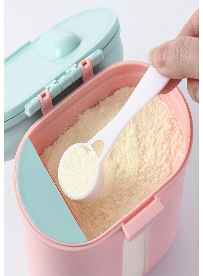 GUCHIGU Baby Formula Portable Milk Powder Dispenser with Lids and spoon Set | BPA Free, Airtight Leak Proof, Child Lock Travel Container for Babies/Infant/Children - 360 gm (PB2141B, Pink) - Image 5
