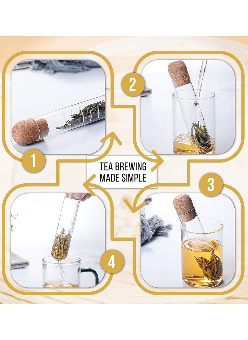 KASTWAVE Tea Infuser, Clear And Modern Tea Strainer Ball Stainless Steel Extra Fine Mesh Tea Steeper Filter for Loose Leaf, Tea Flower, Tea Cup,Mug  - Image 3