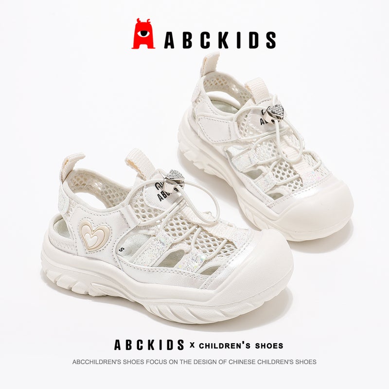 Abckids2025 Summer Children'S Sandals Girls' Sports Sandals Baotou Hollow Mesh Shoes Non-Slip Children'S Shoes - Image 1