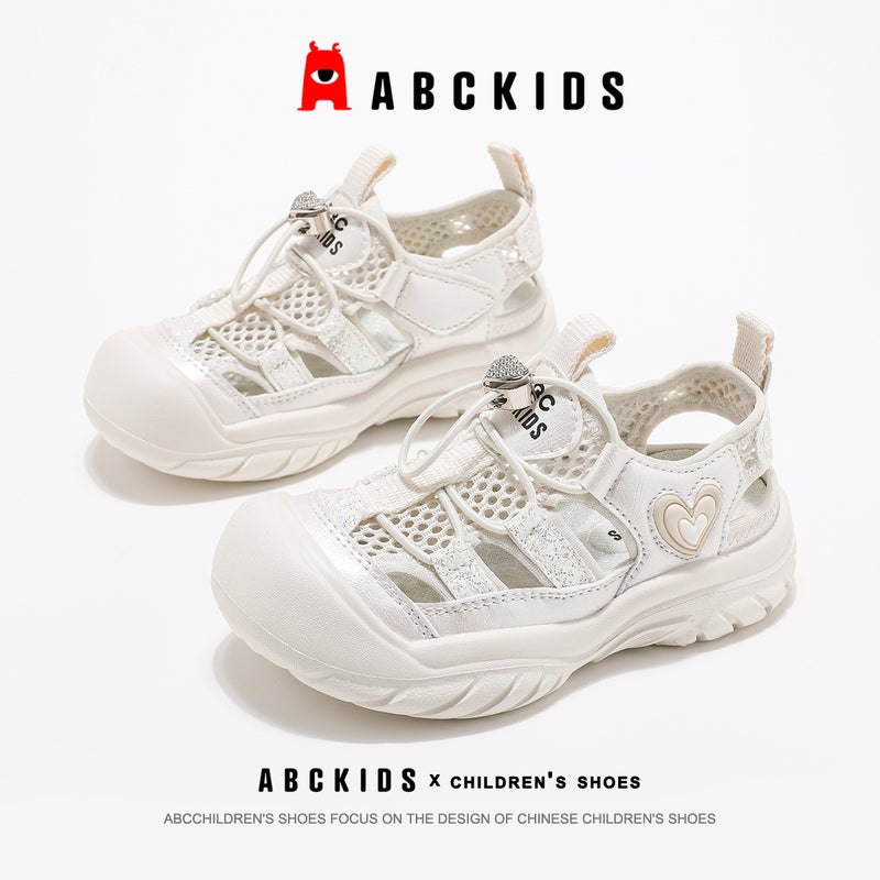 Abckids2025 Summer Children'S Sandals Girls' Sports Sandals Baotou Hollow Mesh Shoes Non-Slip Children'S Shoes - Image 5