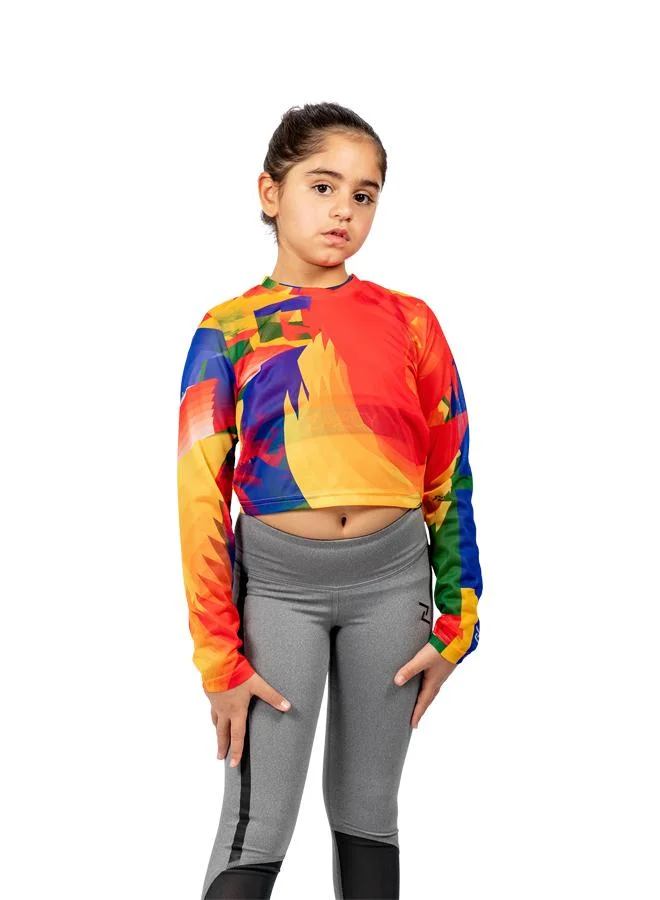 ZAECY Girl's Mesh Crop Top