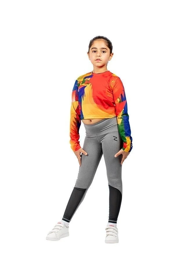 ZAECY Girl's Mesh Crop Top