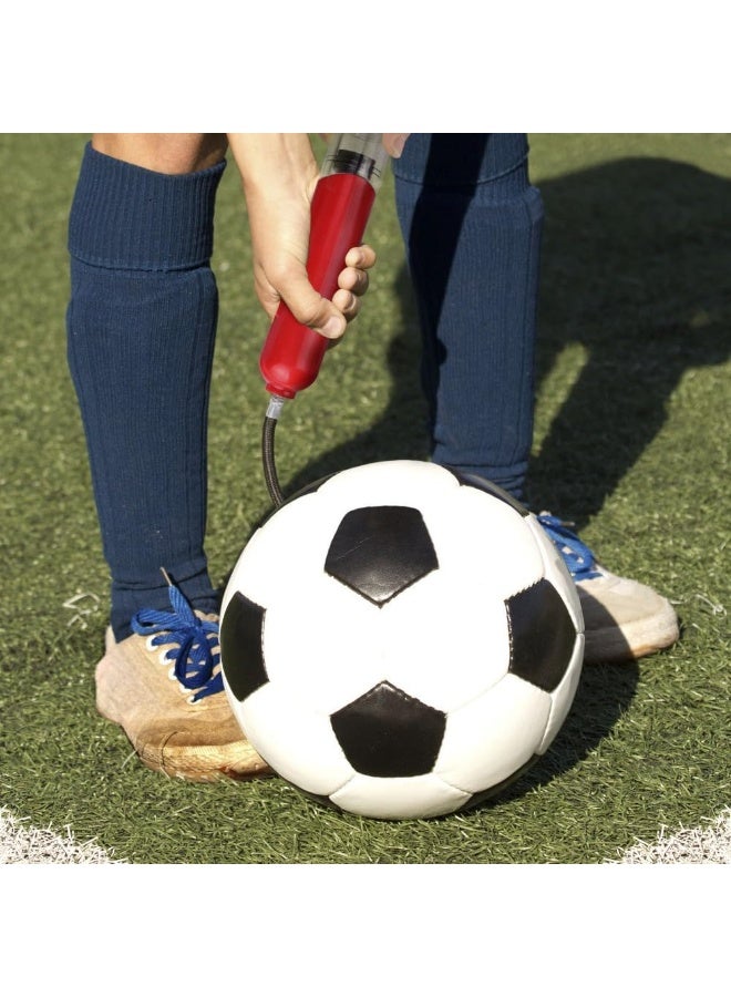 Cuken Ball Pump, 1pcs Portable Dual Action Air Pump Manual Sports Basketball Soccer Volleyball Ball Inflator Pump with Needles and Nozzles, 6inch, Green - Image 5