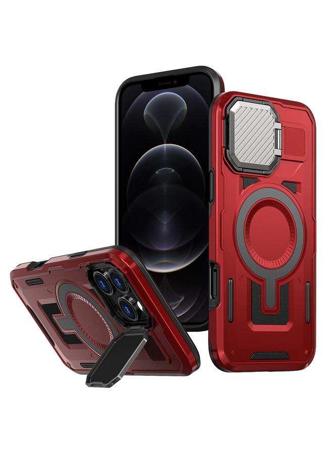 Zaboon Case For iPhone 12 / 12 Pro Shield Frame Holder MagSafe Phone Case - Image 1