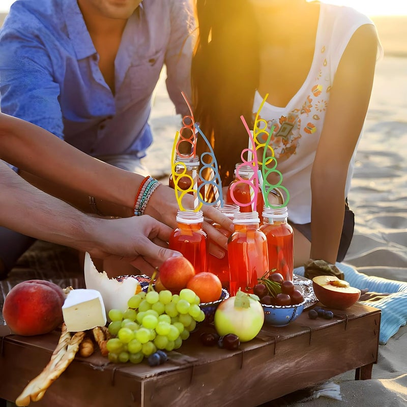 Rhode Island Novelty Crazy Loop Straws - 12 Count Assorted Color Value Pack - Image 4