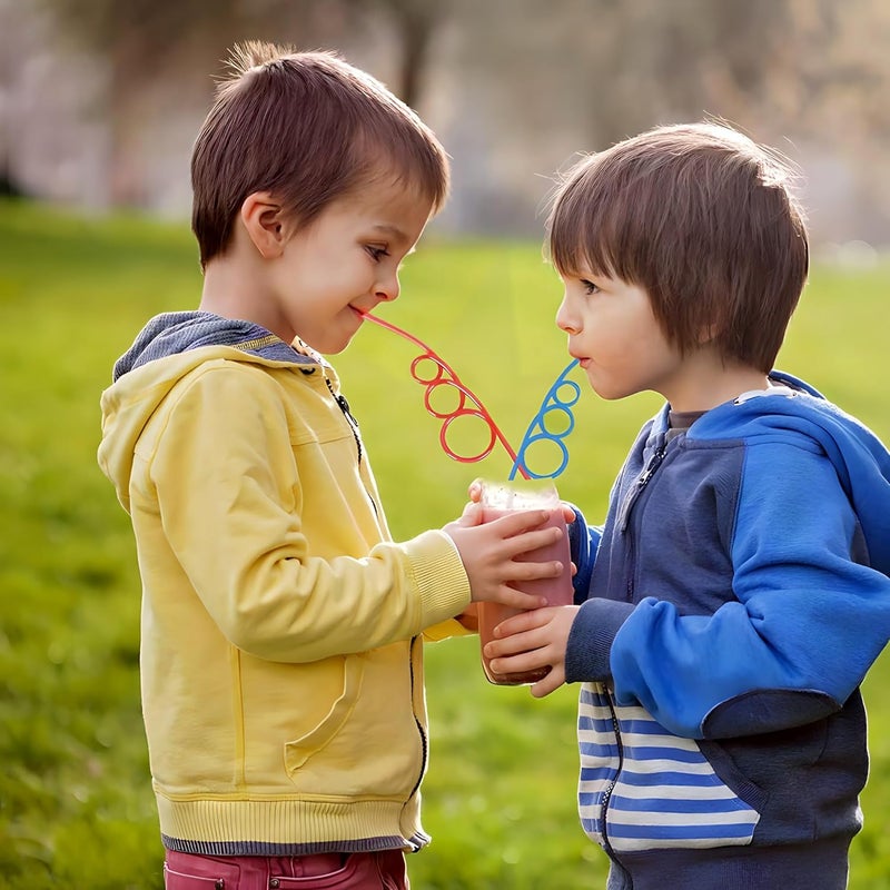 Rhode Island Novelty Crazy Loop Straws - 12 Count Assorted Color Value Pack - Image 2