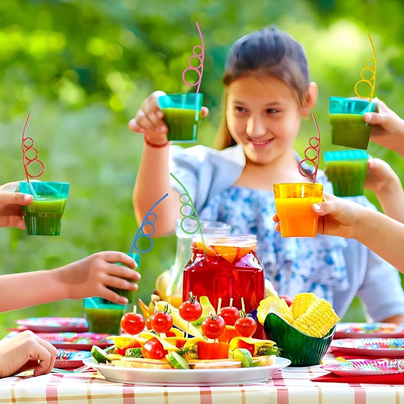 Rhode Island Novelty Crazy Loop Straws - 12 Count Assorted Color Value Pack - Image 5