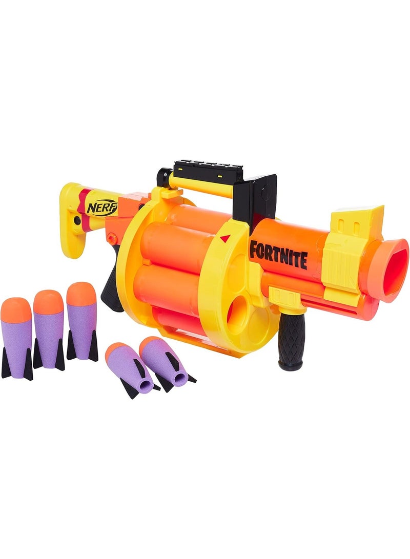 فورتنيت Nerf Fortnite GL Rocket-Firing Blaster -- 6-Rocket Drum, Pump-To-Fire -- Includes 6 Official Nerf Rockets -- For Youth, Teen, Adult - Image 2