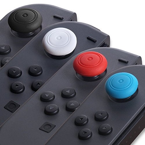 Ambertown Analog Controller Gamepad Thumb Stick Grips Thumbsticks Joystick Cap Cover for Switch NS Controller (Blue) - Image 3