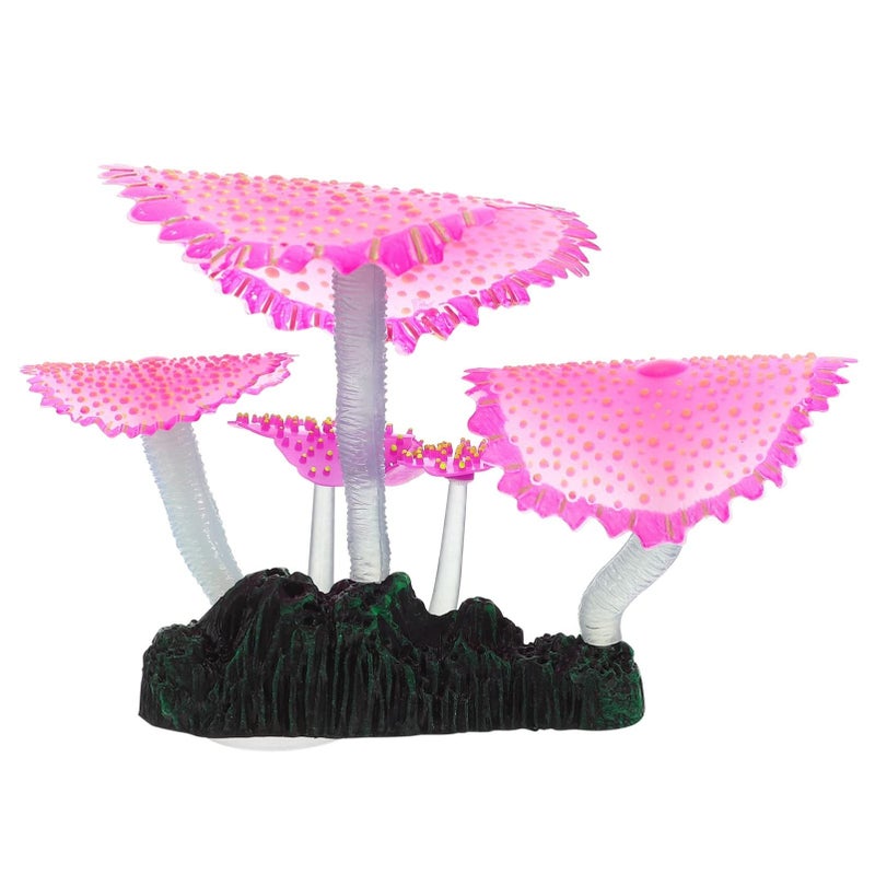 Realistic Coral Aquarium Decor Safe Silicone Fish Tank Ornament Underwater Landscaping - Image 2