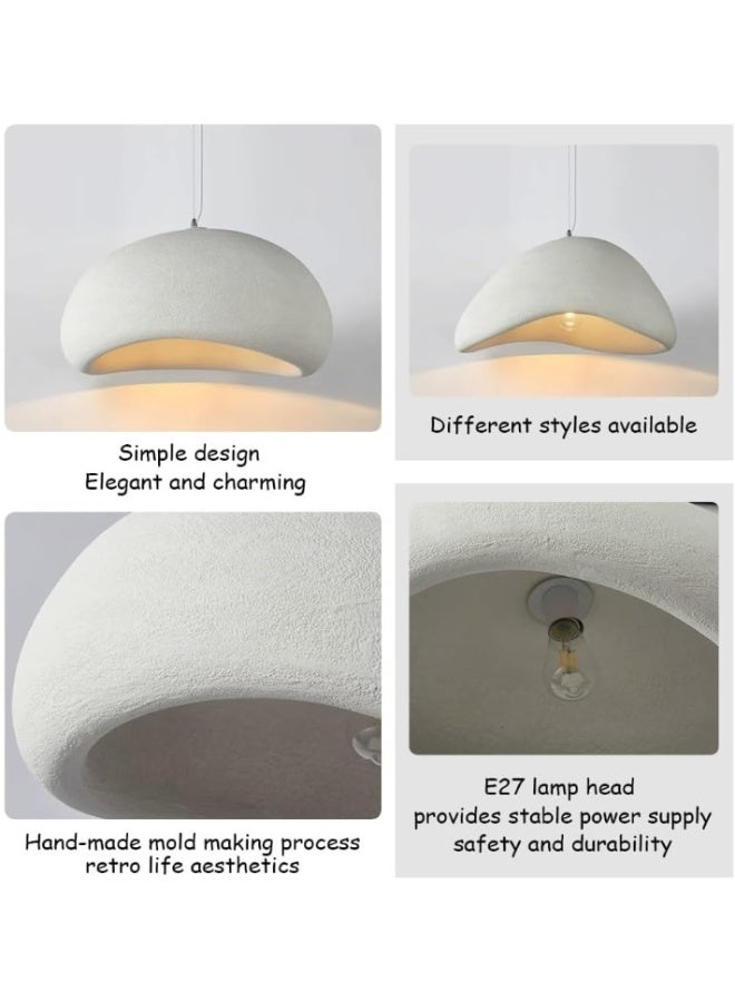 المفتاحة مصباح سقف معلق عصري على شكل قبة لغرفة الطعام، وجزيرة المطبخ، وغرفة المعيشة - مصباح سقف معلق أبيض مزخرف بإضاءة خافتة | إضاءة منزلية بسيطة على الطراز الاسكندنافي - Image 4