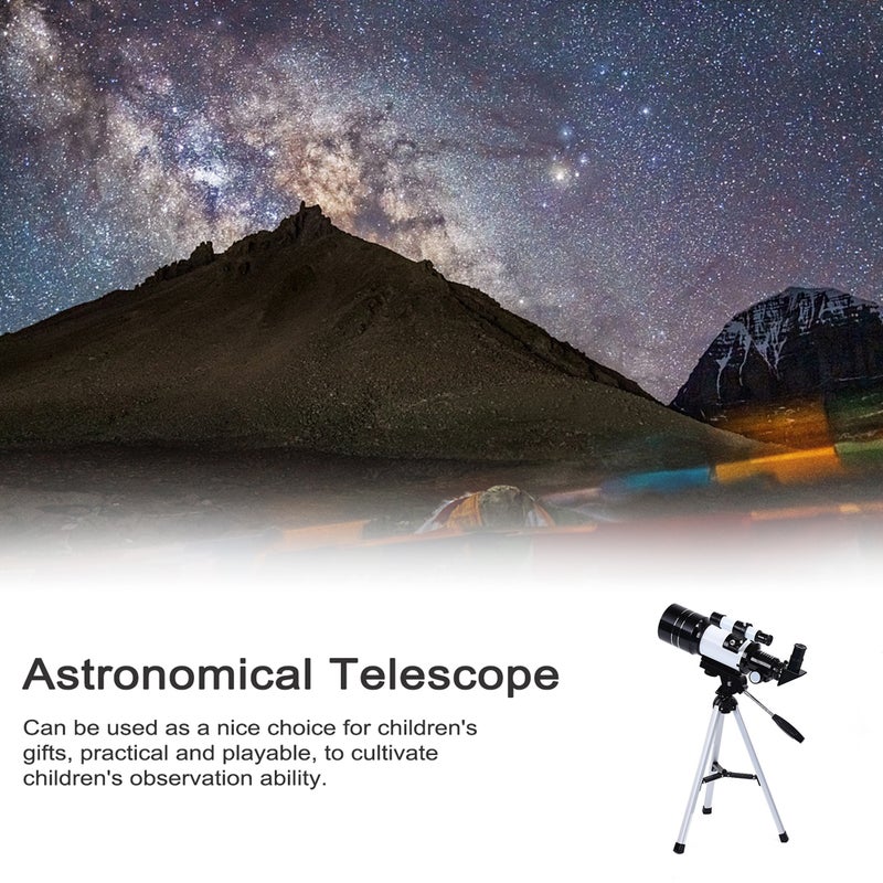 Telescope: 30X Magnification Aluminum Alloy Body - Stable Tripod Support, Removable Design for Easy Storage, Zenith Telescope for Kids' Astronomical Observation & Scientific Interest Cultivation - Image 5