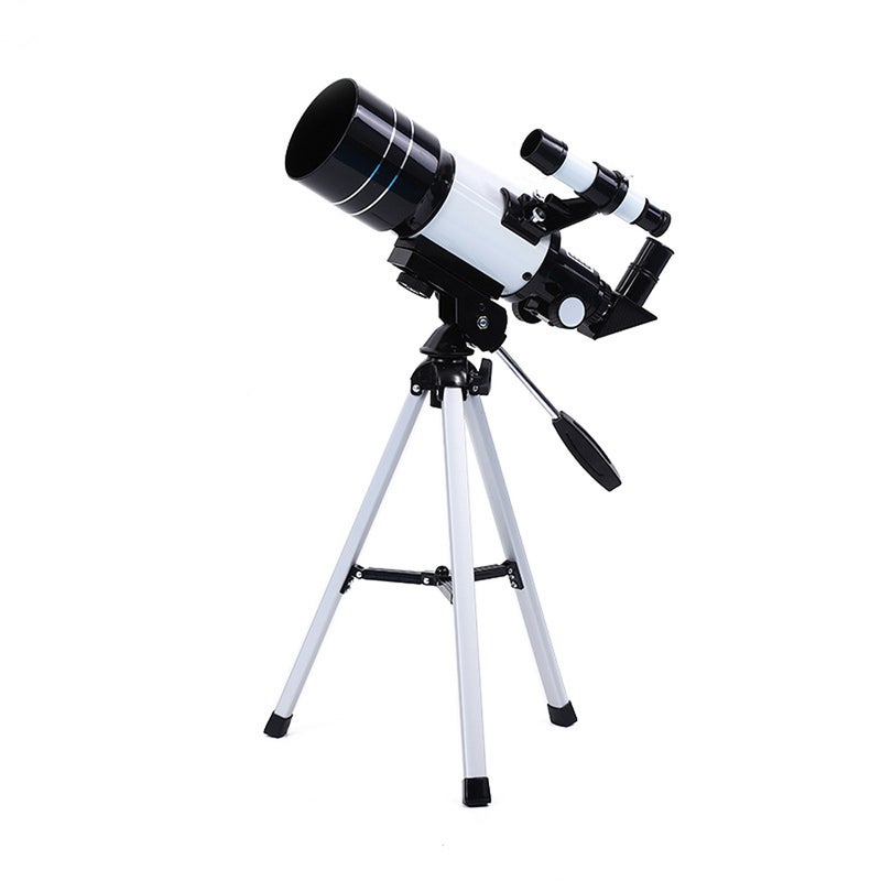 Telescope: 30X Magnification Aluminum Alloy Body - Stable Tripod Support, Removable Design for Easy Storage, Zenith Telescope for Kids' Astronomical Observation & Scientific Interest Cultivation - Image 1