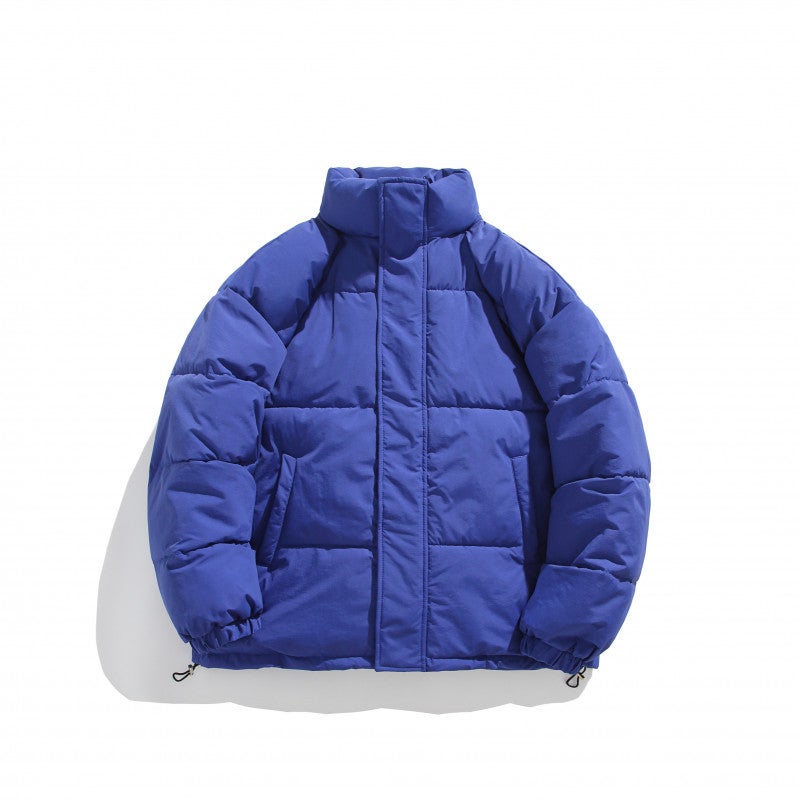 2024 Winter New Heavy High Quality Cotton-Padded Jacket Vertical Collar Loose Plus Size Bread Cotton-Padded Jacket - Image 5