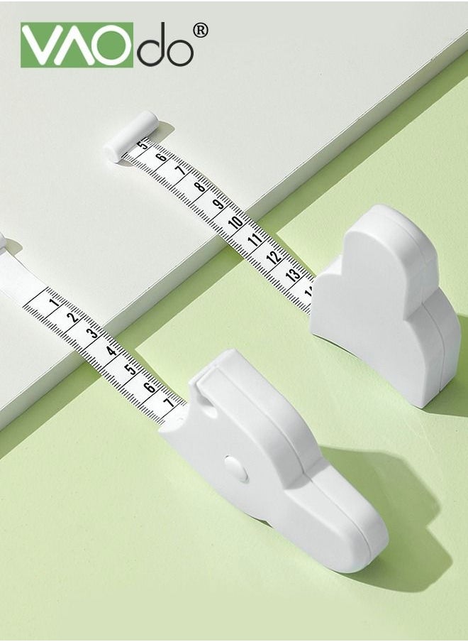 VAOdo - Body Measure Tape Leather Tape Measure with ABS Handle Measurements for Fitness Automatic Girth Dual Units Centimeter and Inch - Image 1