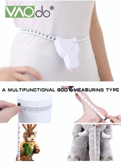 VAOdo Body Measure Tape Leather Tape Measure with ABS Handle Measurements for Fitness Automatic Girth Dual Units Centimeter and Inch  - Image 4